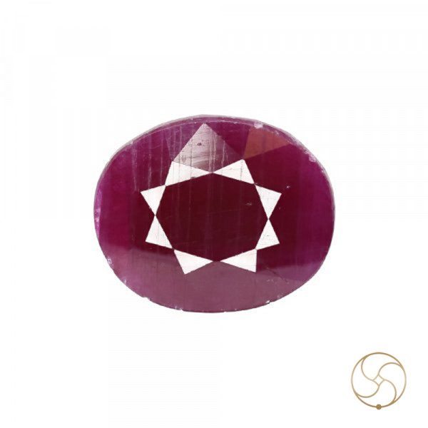 Image of 11 Carat Ruby Gemstone With Ring Or Pendant - मानक रत्न