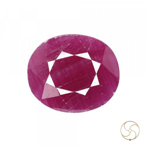 Image of 10.65 Carat Ruby Gemstone With Ring Or Pendant -  माणक रत्न