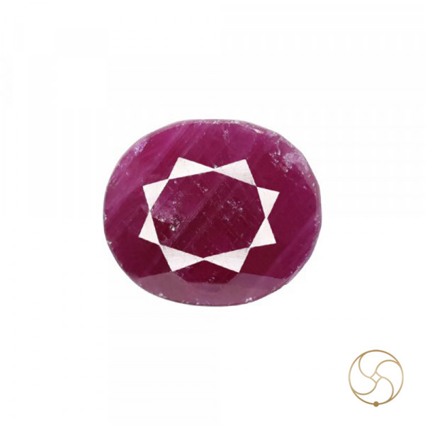 Image of 10.30 Carat Ruby Gemstone With Ring Or Pendant -  माणक रत्न
