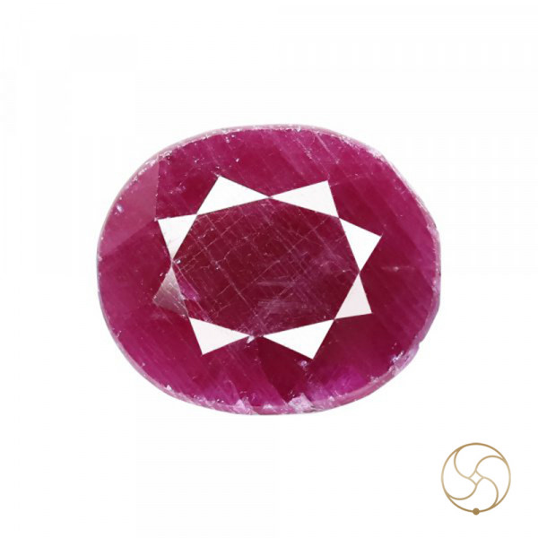 Image of 10.30 Carat Ruby Gemstone With Ring Or Pendant -  माणक रत्न