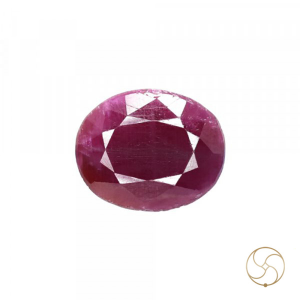 Image of 10 Carat Ruby Gemstone With Ring Or Pendant -  माणक रत्न