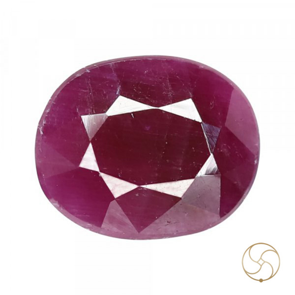 Image of 10 Carat Ruby Gemstone With Ring Or Pendant -  माणक रत्न