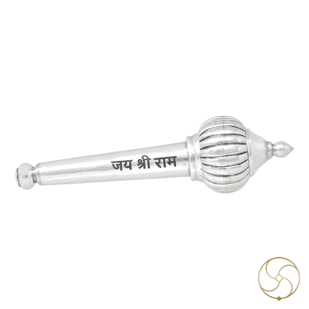 99 Silver Hanuman Gada Mace