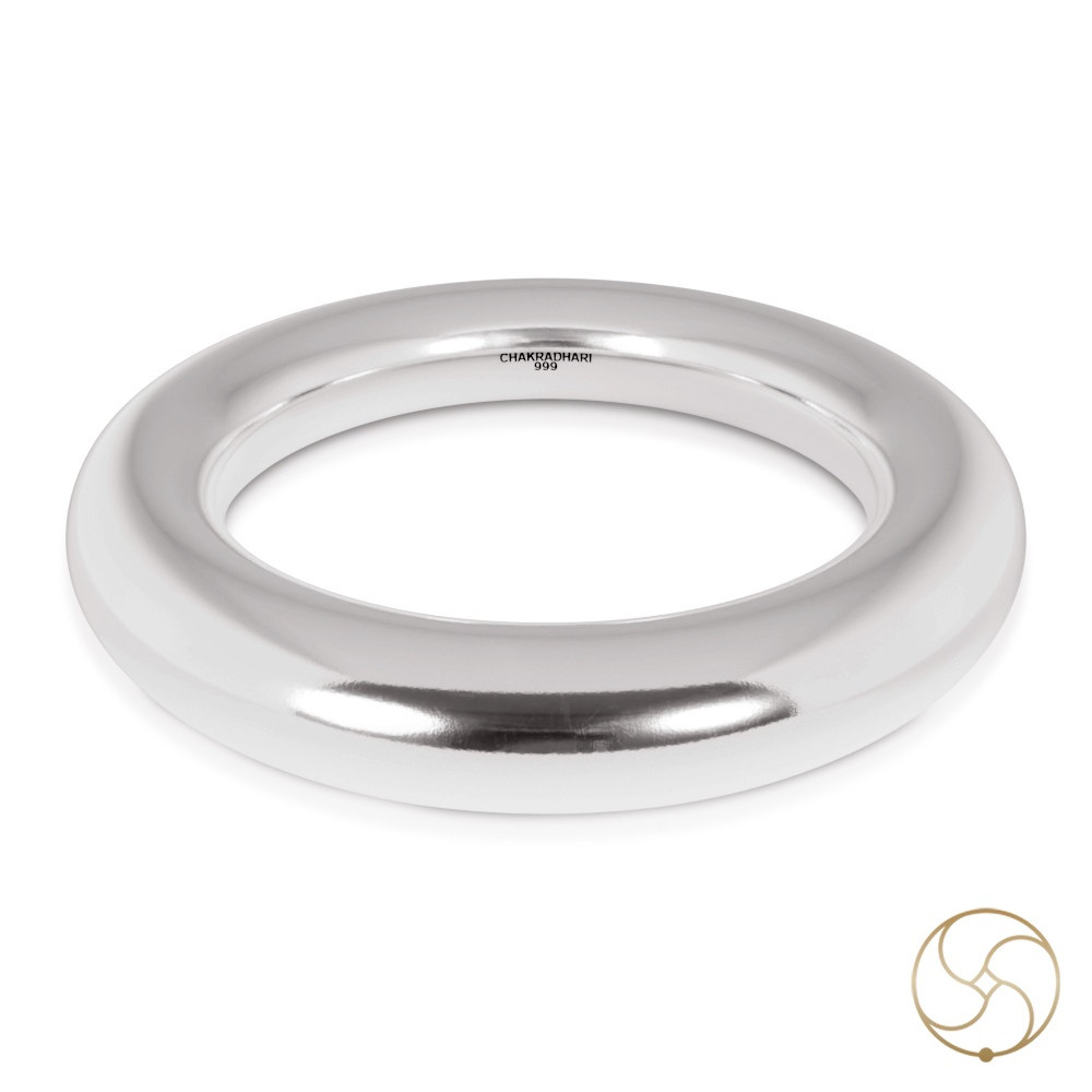 999 Silver Gorakh Bangle for Males 451 Grams -