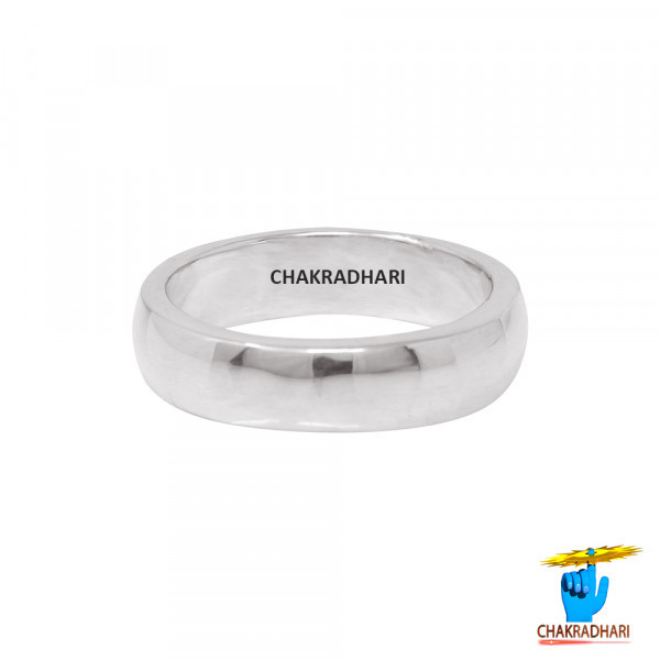 Silver Ring Plain With Joint चाँदी छल्ला जोड़ के साथ (7gm)