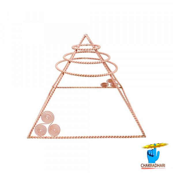 Image of 99.9% Pure Nepaliya Copper Tensor Pyramid - नेपालिया ताम्र टेन्सर पिरामिड