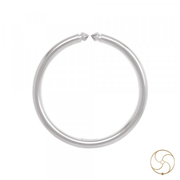 Image of 99.9% Silver Gents Gumti Bangle 77 Grams - चाँदी पुरुष गुमटी कड़ा