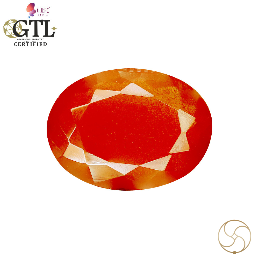 657 Carat Fire Opal Gemstone With Silver Ring And Pendant -   