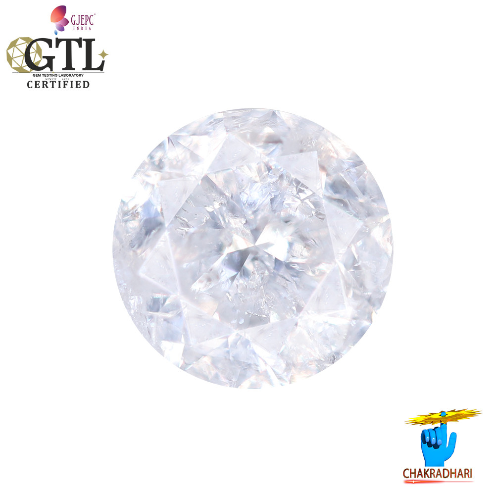 124 Carat Natural Diamond With Silver Ring Or Pendant