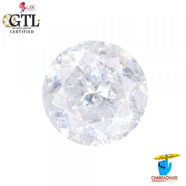 Image of 1.70 Carat Natural Diamond With Silver Ring Or Pendant