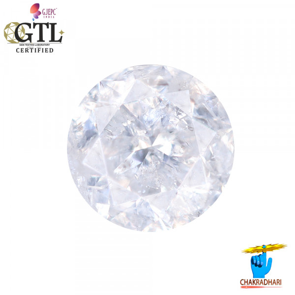 Image of 1.58 Carat Natural Diamond With Silver Ring Or Pendant