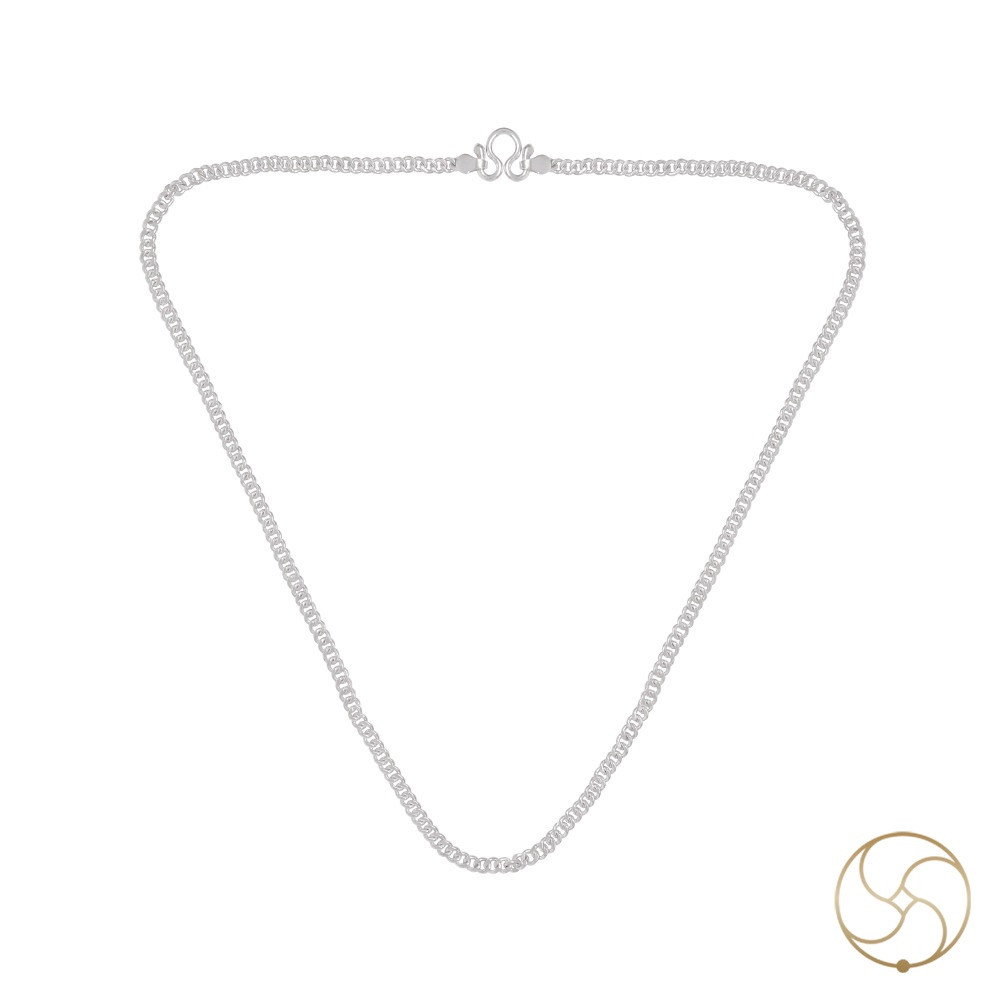 996 Silver Press Chain 45 Grams -    