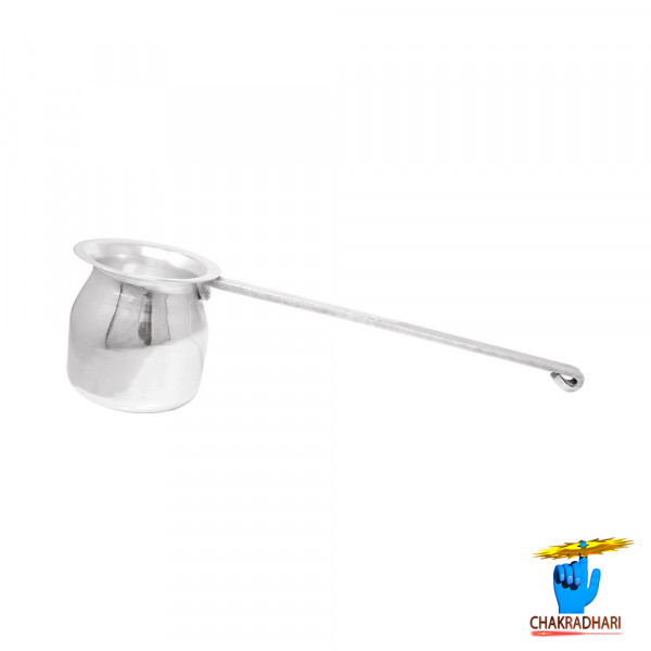 Image of 99.9% Silver Ghanti Lota with Handle 477.85 Grams - चाँदी घंटी लोटा हत्था