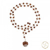 Rudraksha Mala In Silver Cap Wearing (54+1 beads) – रुद्राक्ष चाँदी माला धारण हेतु (54+1 मनका)