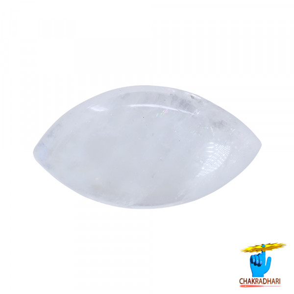 Image of 7.3 Carat Moon Gemstone With Silver Ring or Pendant- चंद्रमणि रत्न