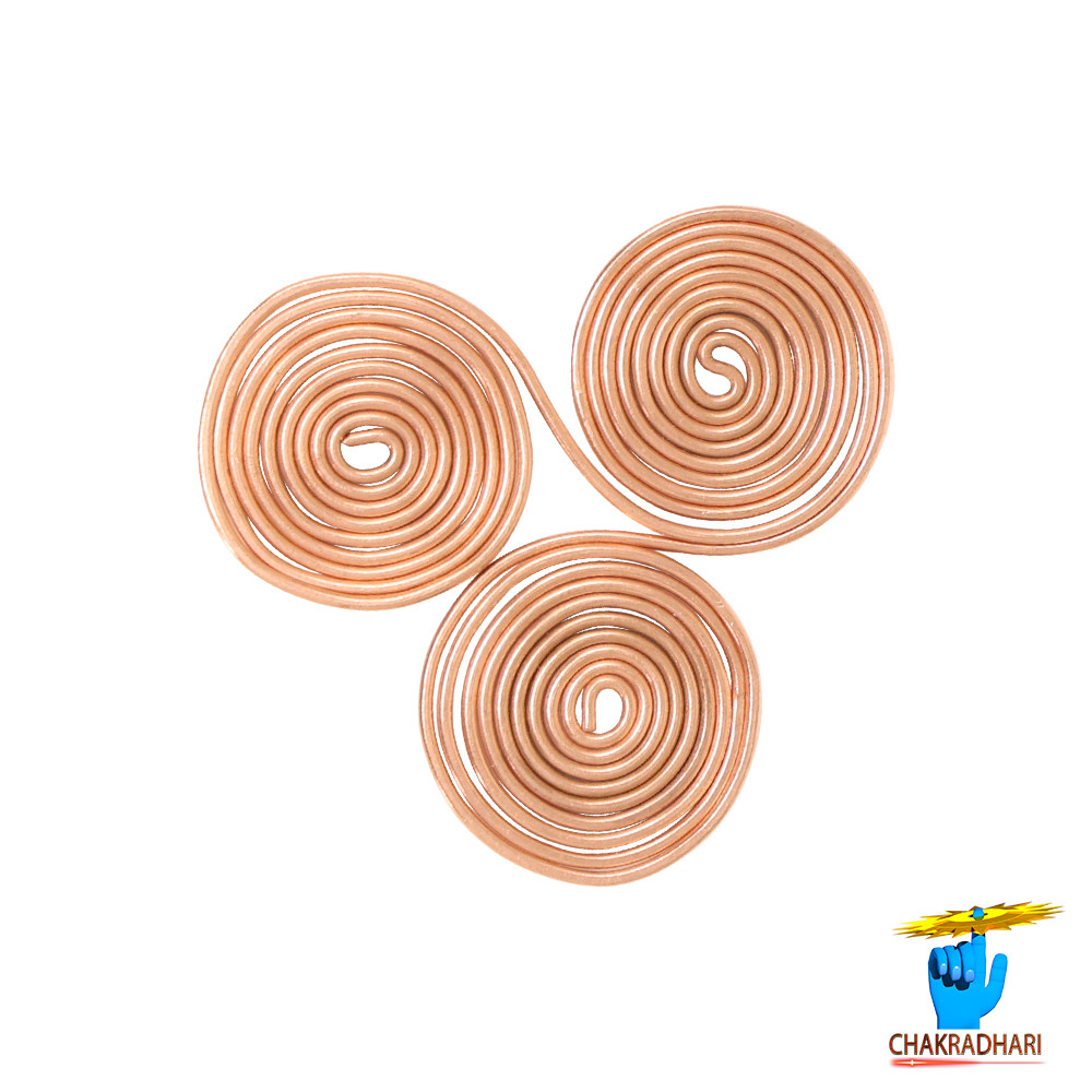Mobile EMF Protector 999 Nepaliya Copper Small Triskelion Energy Coils 3 Pc Set -