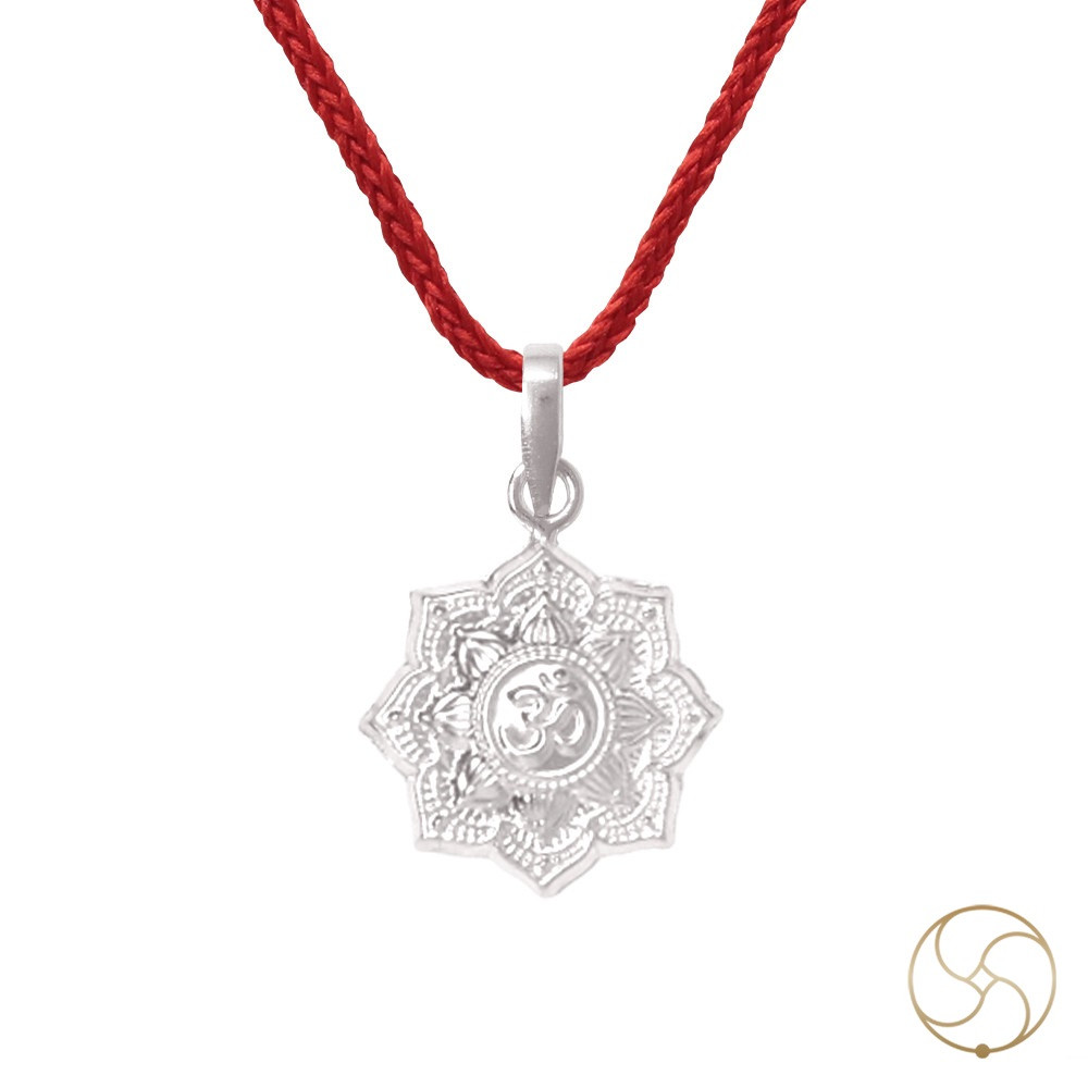 996 Silver Shikhar Om Pendant -     