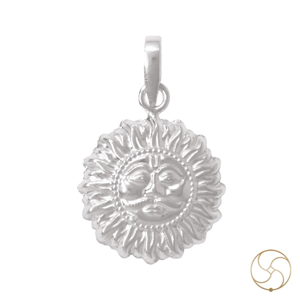 996 Silver Sun God Pendant -    