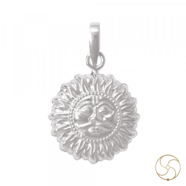 Image of 99.6% Silver Sun God Pendant - चाँदी सूर्य देव लॉकेट