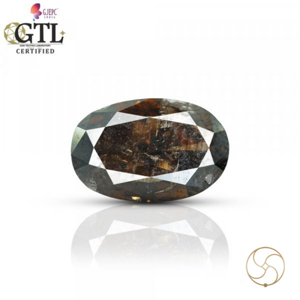 Image of 01.40 Carats Natural Brown Diamond Gemstone With Ring Or Pendant - प्राकर्तिक भूरा हीरा रत्न