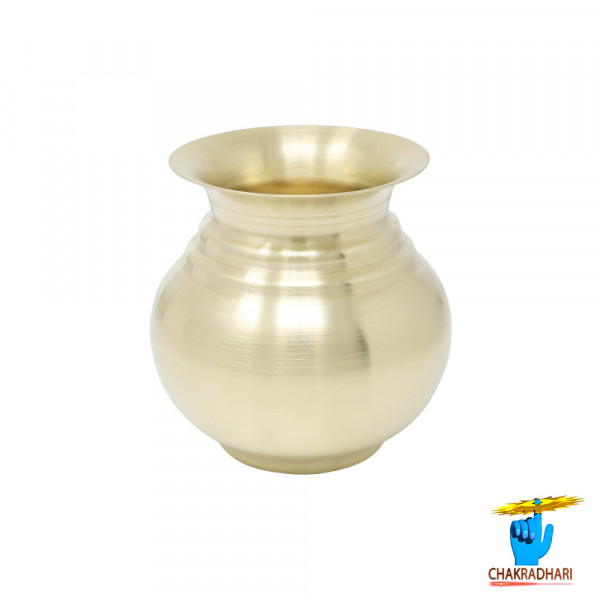Image of 190ml Ritika Brass Yamuna Lota (111gm)- रितिका पीतल यमुना लोटा