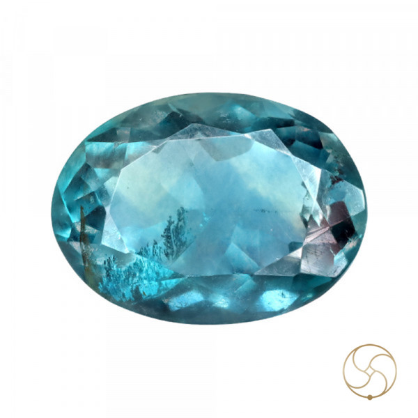 Image of 11.7 Carat Natural Fluorite Gemstone With Ring Or Pendant