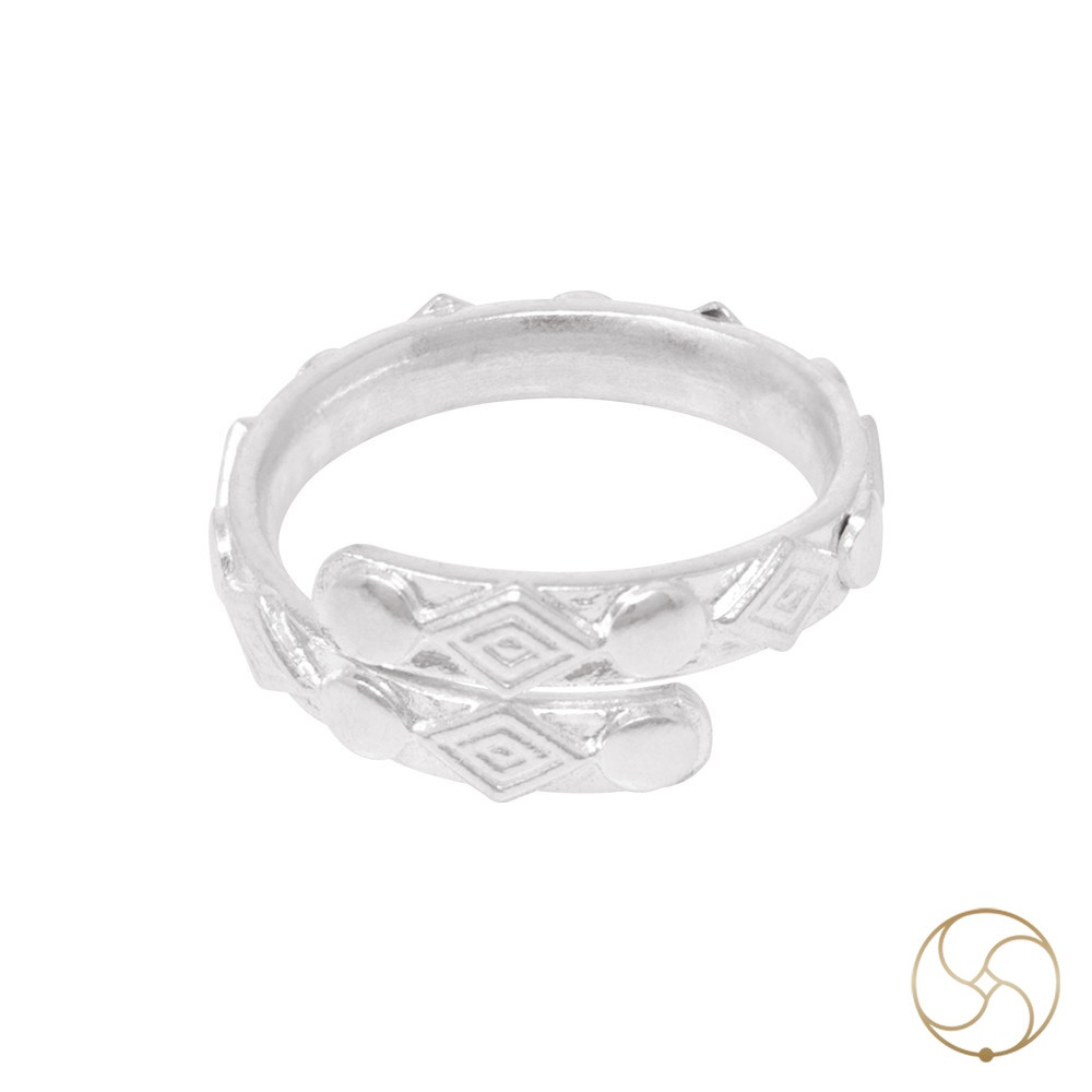 999  Silver Katli Chakka Leg Finger Toe Ring Pair -            76gm