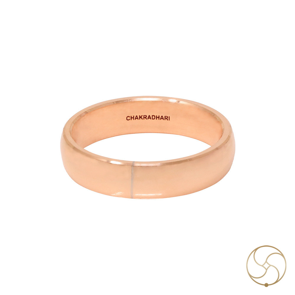 Nepaliya Copper Half Round Lathe Ring  As Per Ayurveda