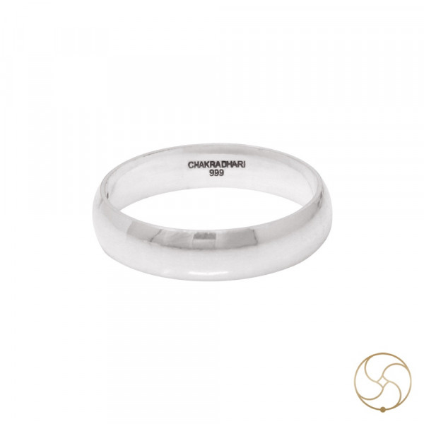 Image of 99.9% Silver Half Round Lathe Ring -  चाँदी आधा चक्कर खराद मुद्रिका(5 gm)
