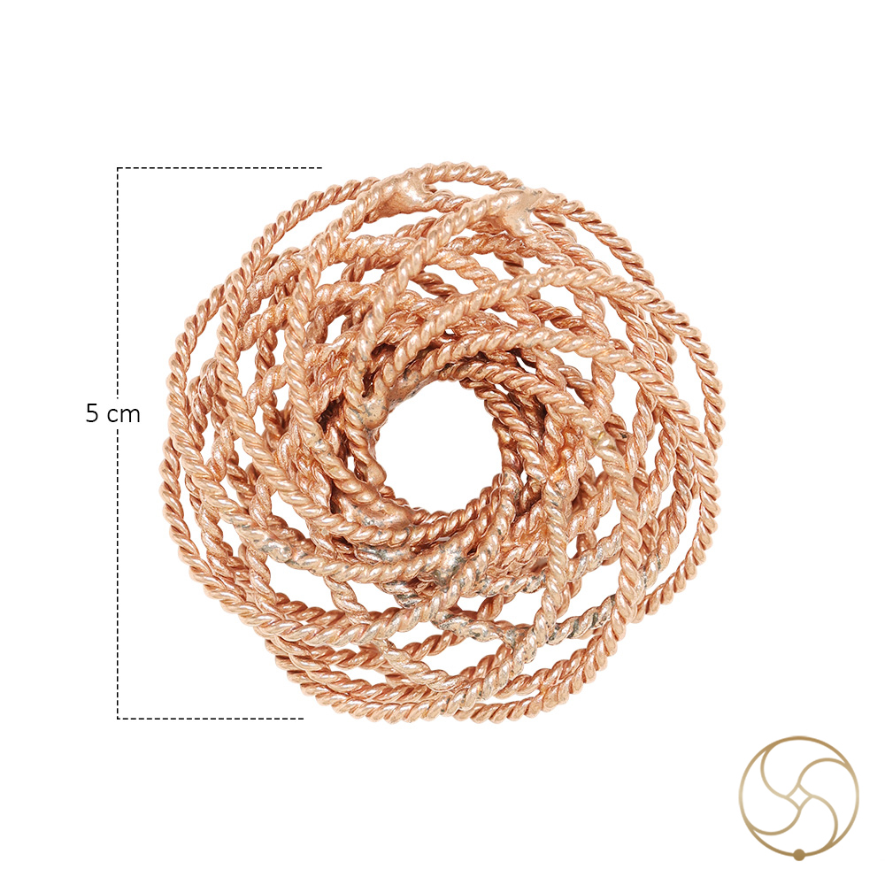 999 Pure Nepaliya Copper Tensor Torus Double Rodin Coil - Double Sided Vortex