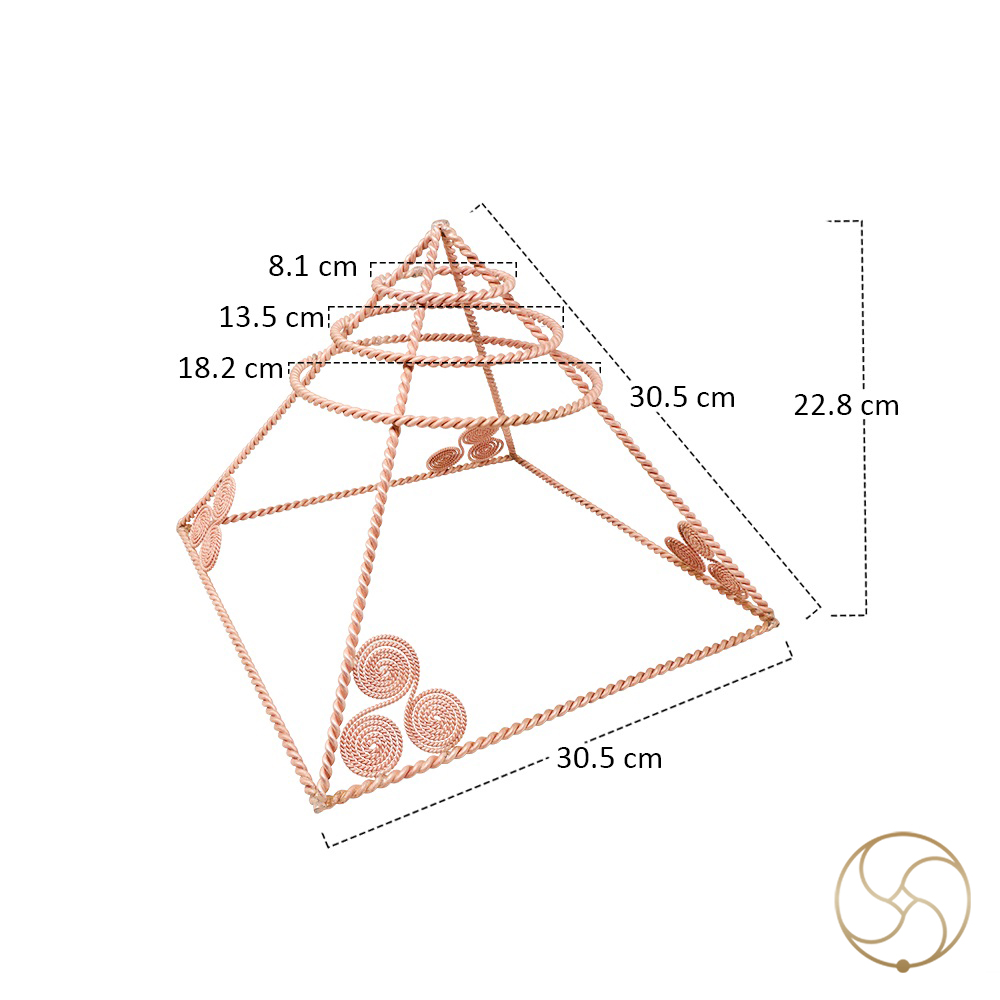 999 Pure Nepaliya Copper Tensor Pyramid
