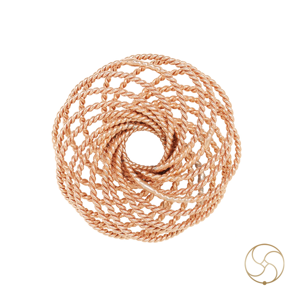 999 Pure Nepaliya Copper Tensor Torus Rodin Coil - One Sided Vortex