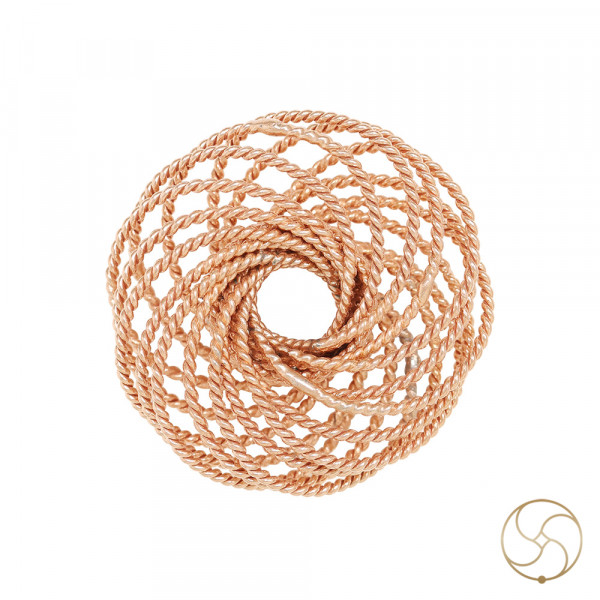 Image of 99.9% Pure Nepaliya Copper Tensor Torus Rodin Coil - One Sided Vortex