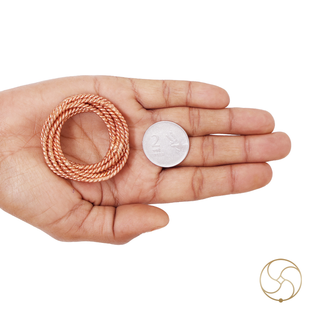 999 Pure Nepaliya Copper Tensor Torus Coil for Glass or Pocket