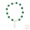 99.9%  Silver Green Onyx Bracelet For Male And Female - चाँदी हरा ओनिक्स वलय स्त्री पुरुष हेतु