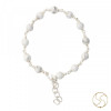 99.9% Silver Howlite Bracelet For Male And Female - चाँदी हाउलाइट वलय स्त्री पुरुष हेतु