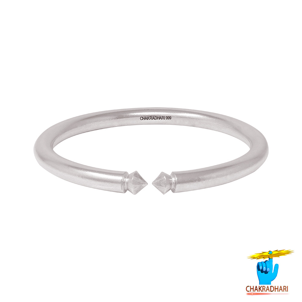Silver Ladies Gumti Bangle चाँदी स्त्री