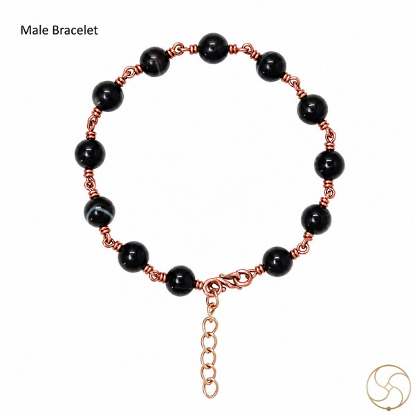 Image of Nepaliya Copper Black Agate Bracelet