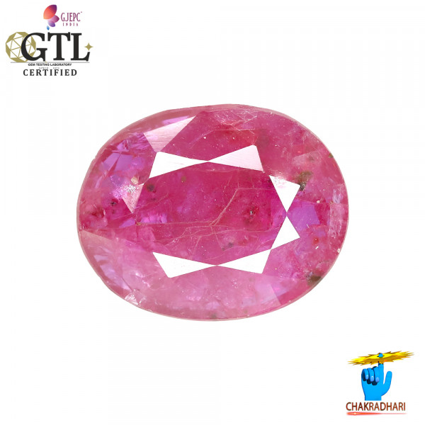 Image of 5.04 Carat Ruby Gemstone With Ring Or Pendant - माणक रत्न