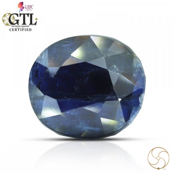 Image of 6.20 Carats Blue Sapphire Gemstone With Ring Or Pendant - नीलम रत्न