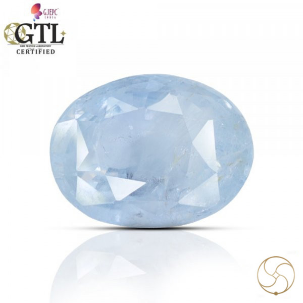 Image of 6.17 Carats Blue Sapphire Gemstone With Ring Or Pendant - नीलम रत्न