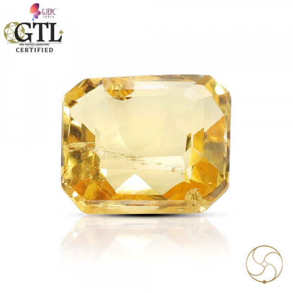 Image of 2.04 Carat Natural Heliodor Gemstone With Silver Ring And Pendant-पीलापन्ना रत्न