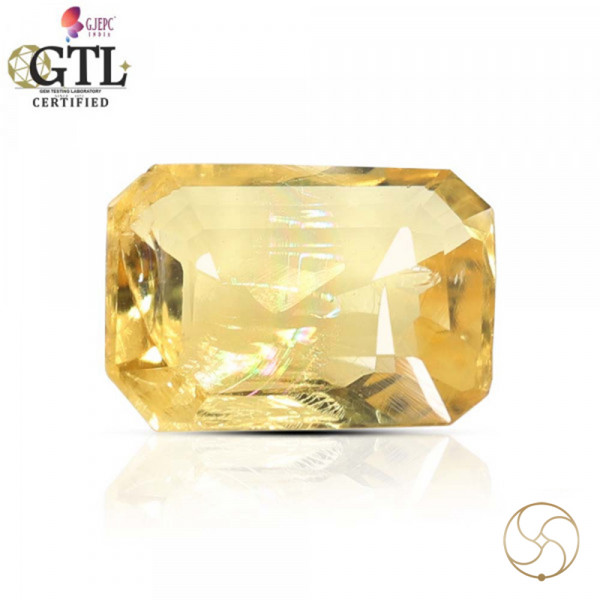 Image of 2.31 Carat Natural Heliodor Gemstone With Silver Ring And Pendant-पीलापन्ना रत्न