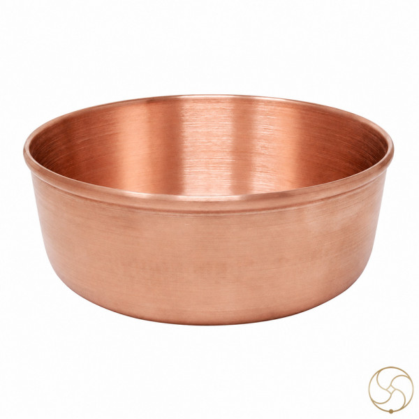 Image of 99.9% Nepaliya Copper Flat Bowl - 280ml