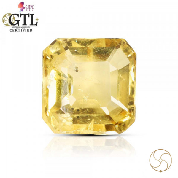 Image of 1.49 Carat Natural Heliodor Gemstone With Silver Ring And Pendant-पीलापन्ना रत्न