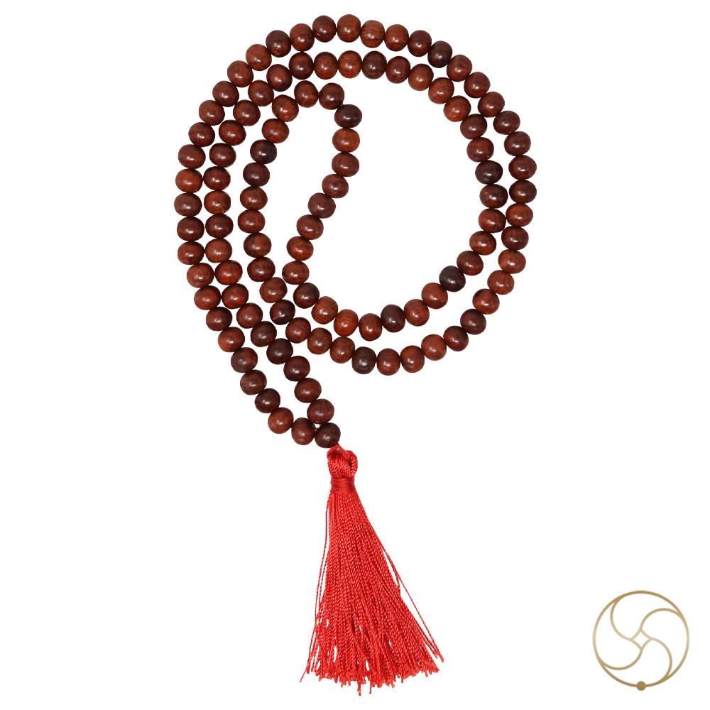 Red Sandalwood Mala - 1081 Beads for Jaap or Wearing 6mm or 8mm