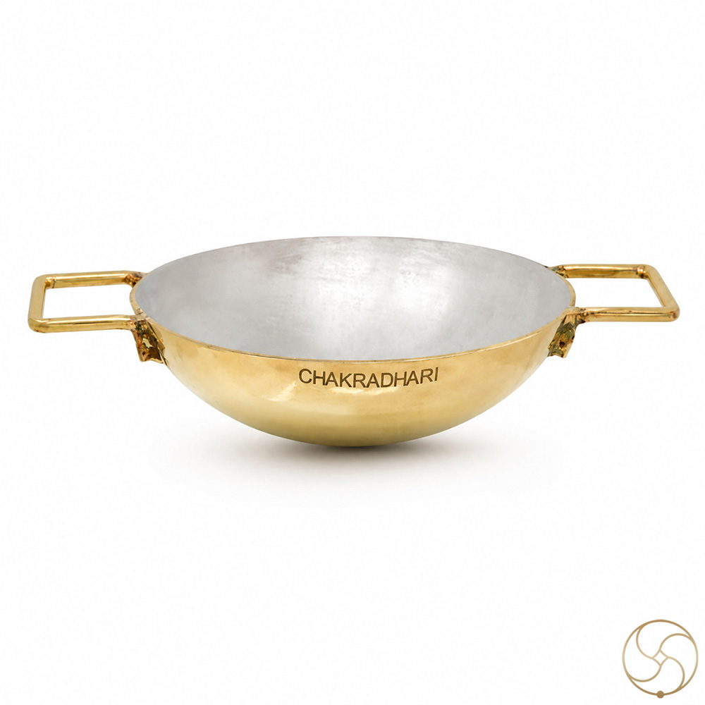 1Lt to 5Lt Ritika Brass Ayurvedic Kadahi and Cooking Vessel