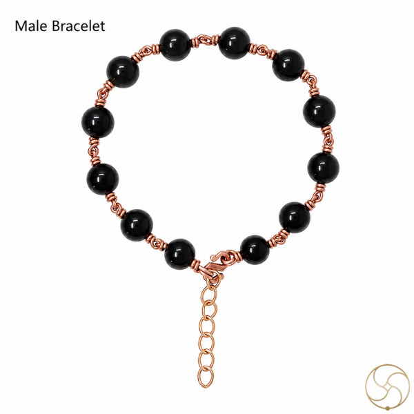 Image of Nepaliya Copper Black Obsidian Bracelet