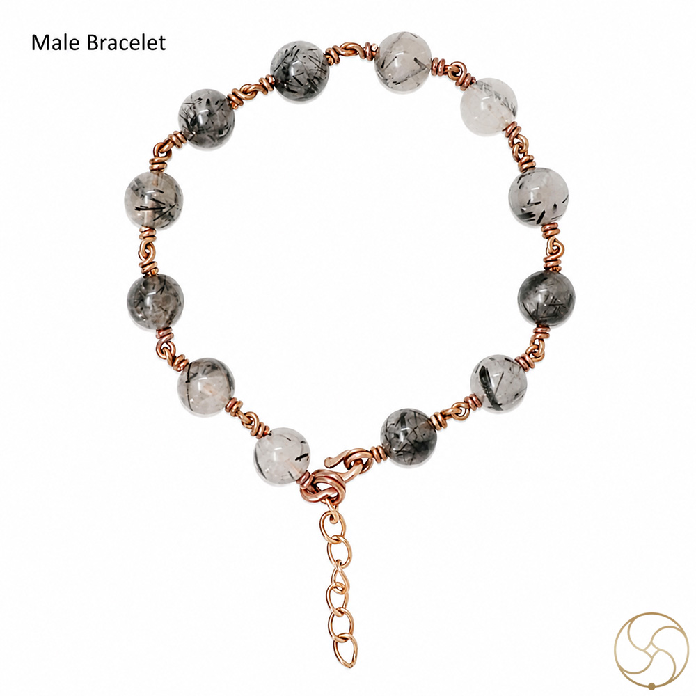 Nepaliya Copper Black Rutile Bracelet