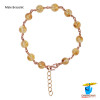 99.9% Copper Citrine Bracelet For Male And Female - तांबा सुनहेला रत्न वलय स्त्री पुरुष हेतु